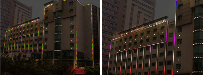 LED护栏管、数码管大楼亮化效果图设计